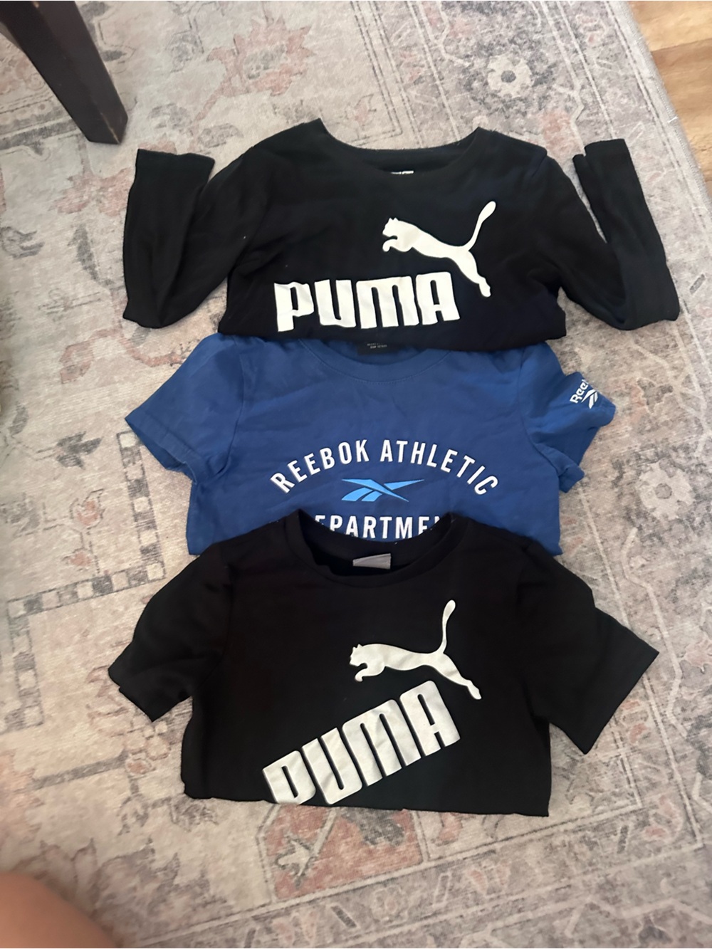 Puma Black & Blue Kids Short Sleeve Tee Lot